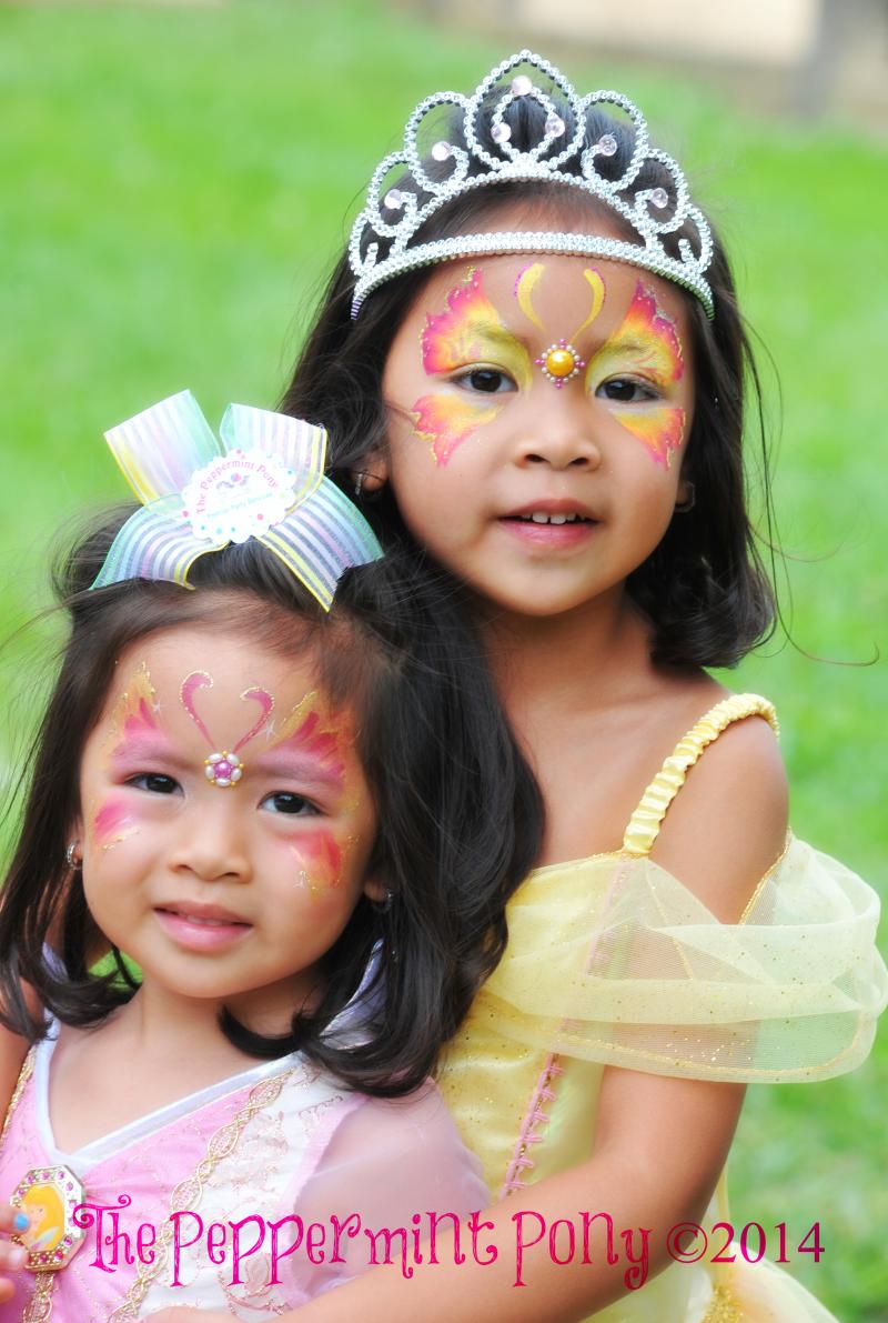 Fabulous Face Painting is our thing.  Coordinate with pretty party dresses